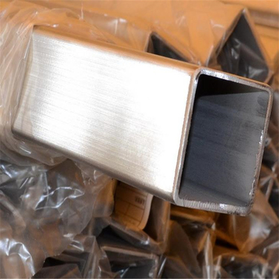 Selesai Disikat Stainless Steel Tabung Persegi Berongga Bagian 201 304 316 20mm