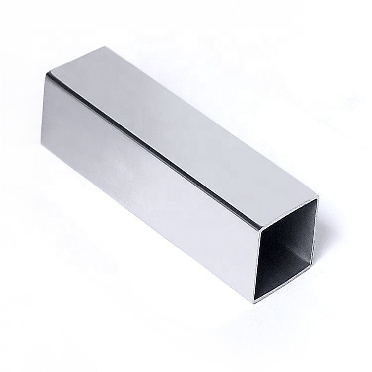 Mirror Finish SHS Stainless Steel Tabung Pipa Persegi Dilas AISI 201 202 304 2B